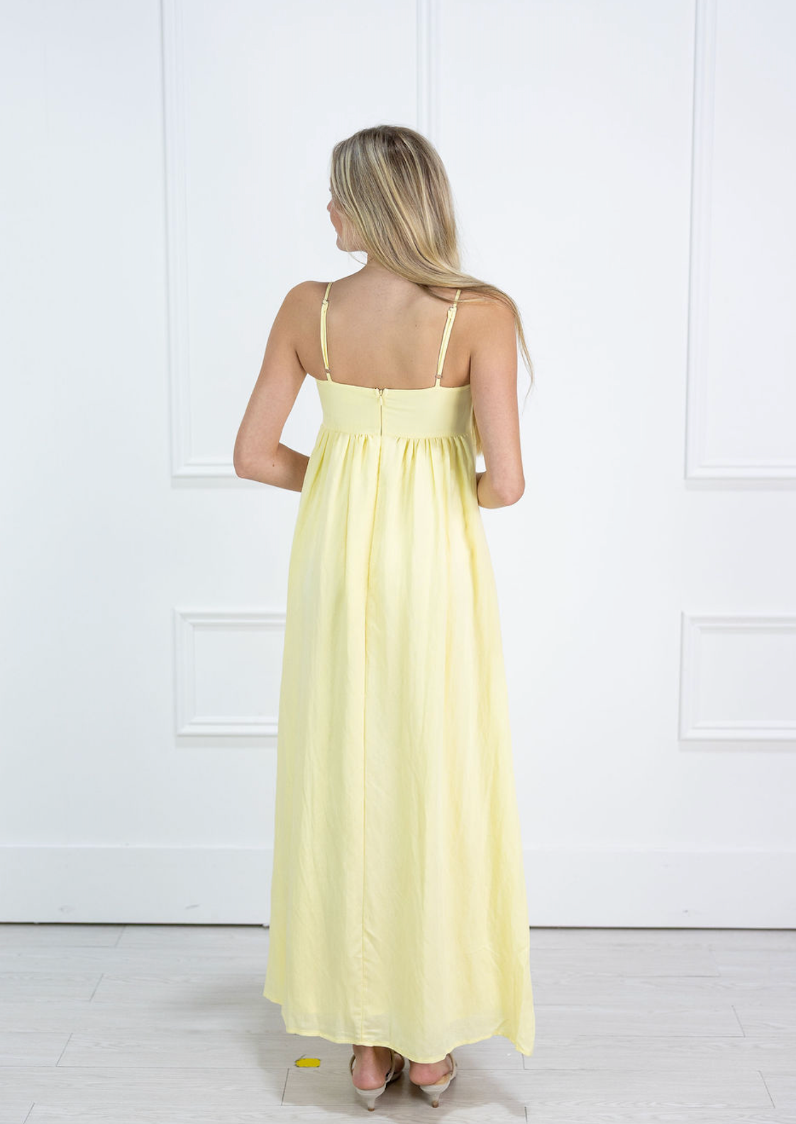 Sweetheart Maxi Dress Yellow