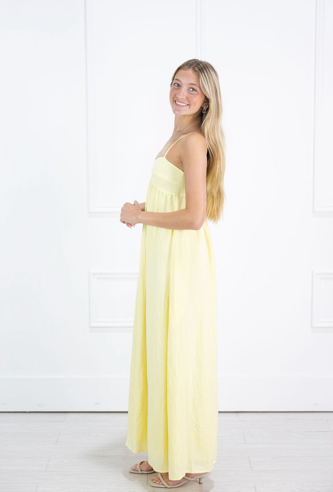 Sweetheart Maxi Dress Yellow