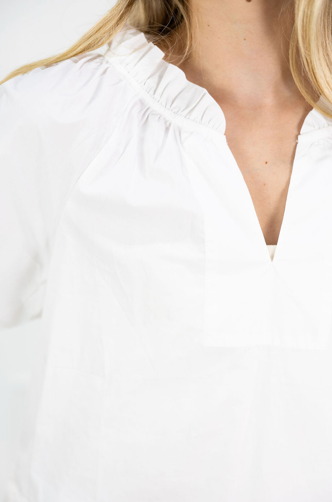 Lucy Poplin White Top