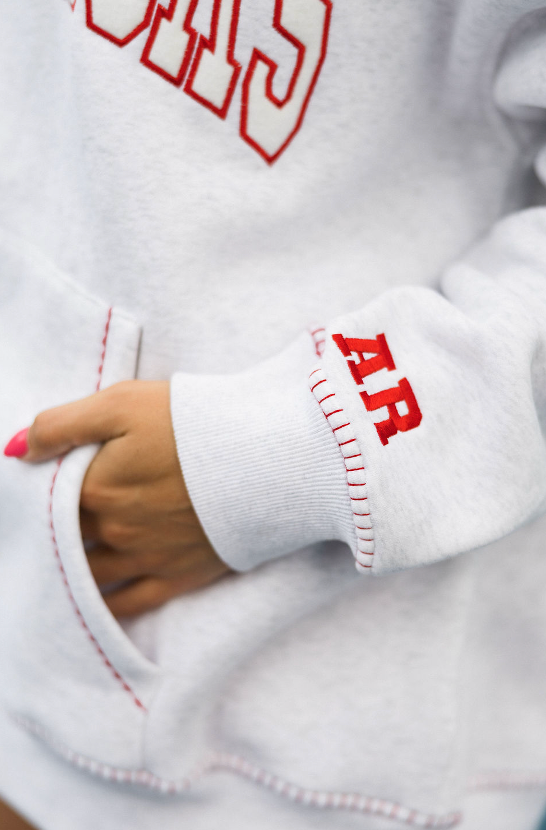 Razorbacks Embroidered Stitch Hoodie