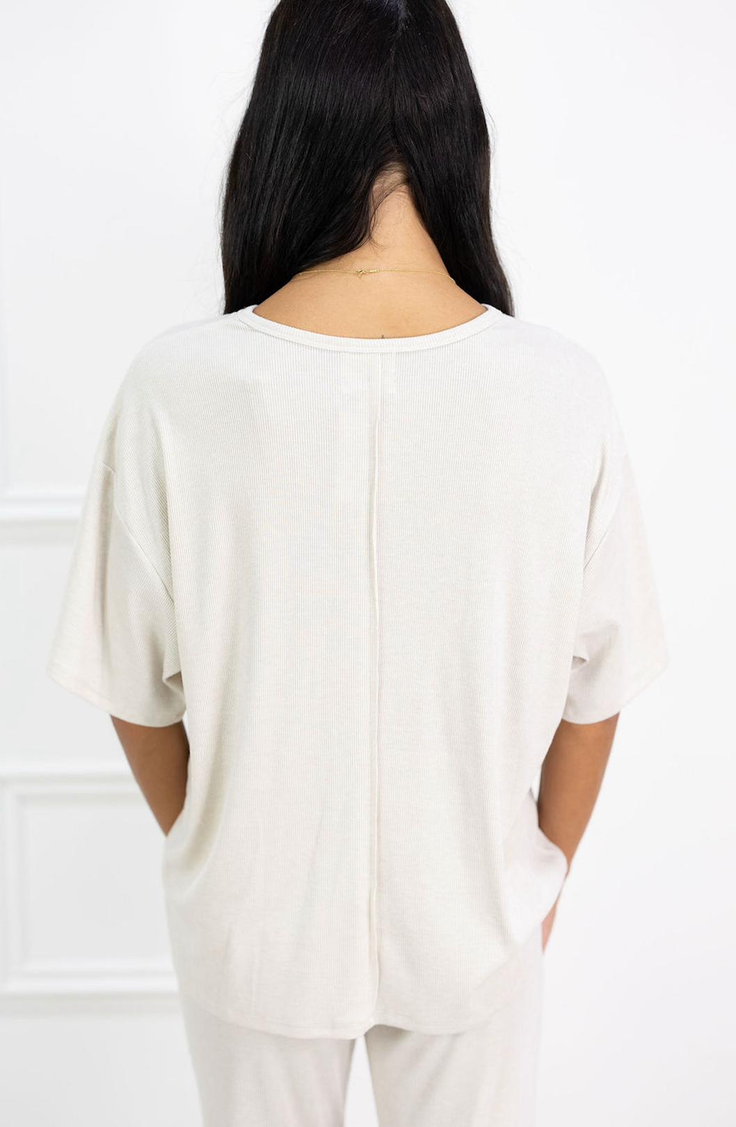 Ribbed Henley & Pants Set of 2
