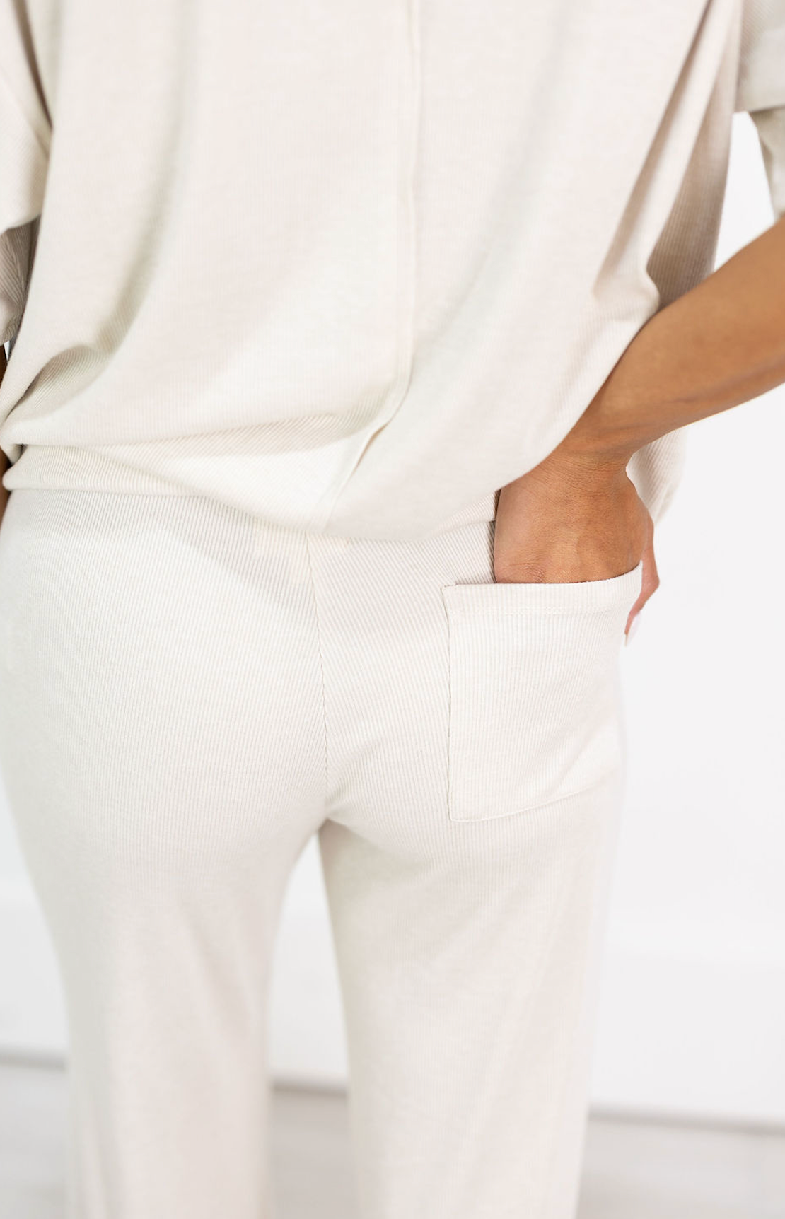 Ribbed Henley & Pants Set of 2