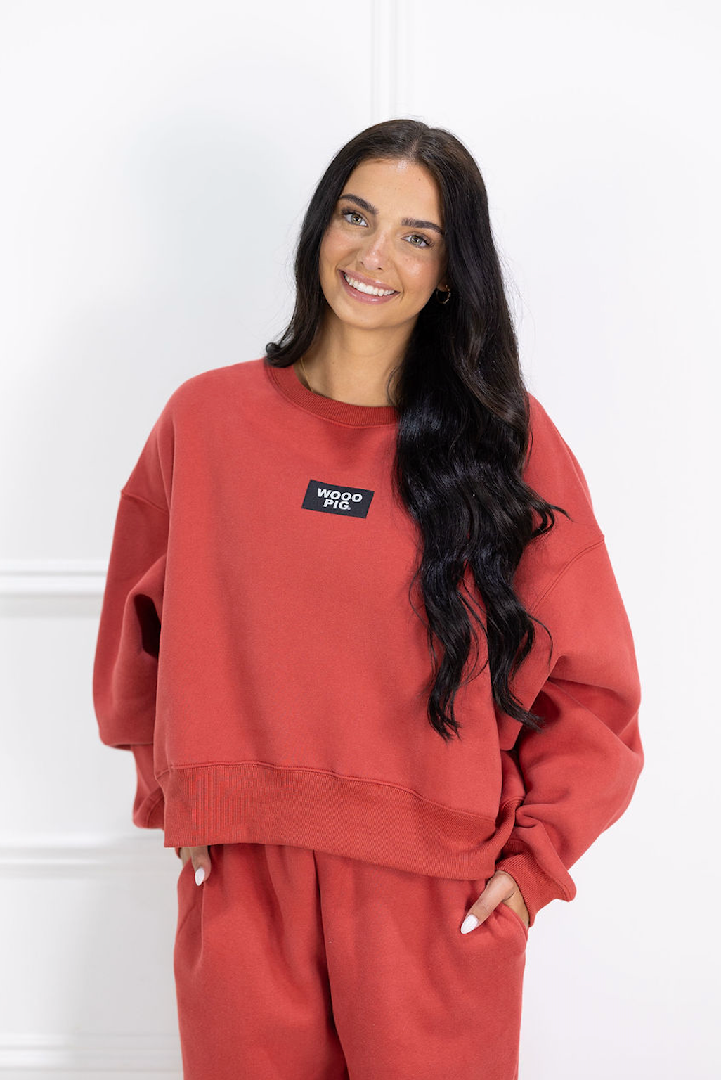 Wooo Pig Becca Boxy Crewneck