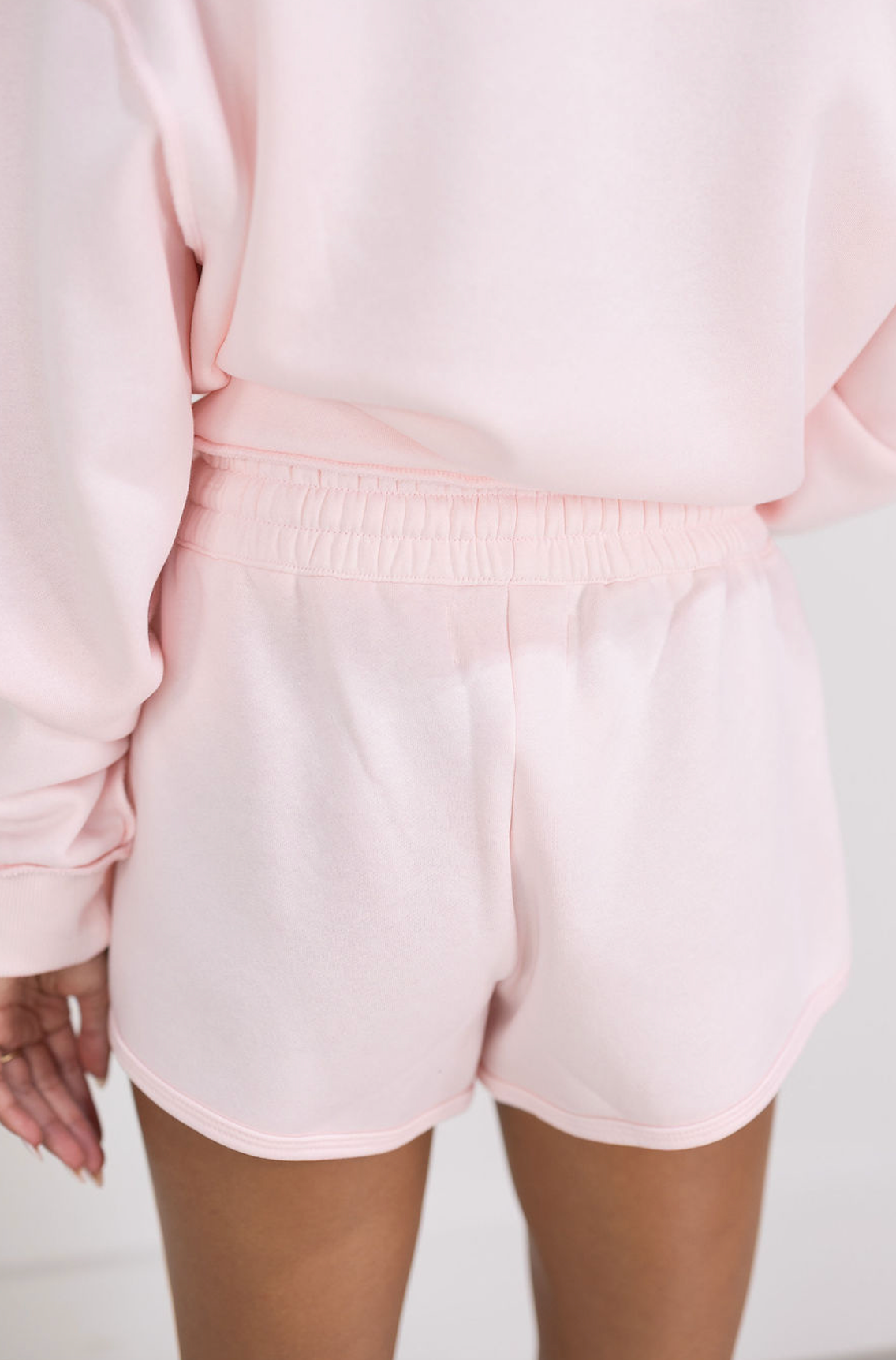 Solid Sweat Shorts Pink
