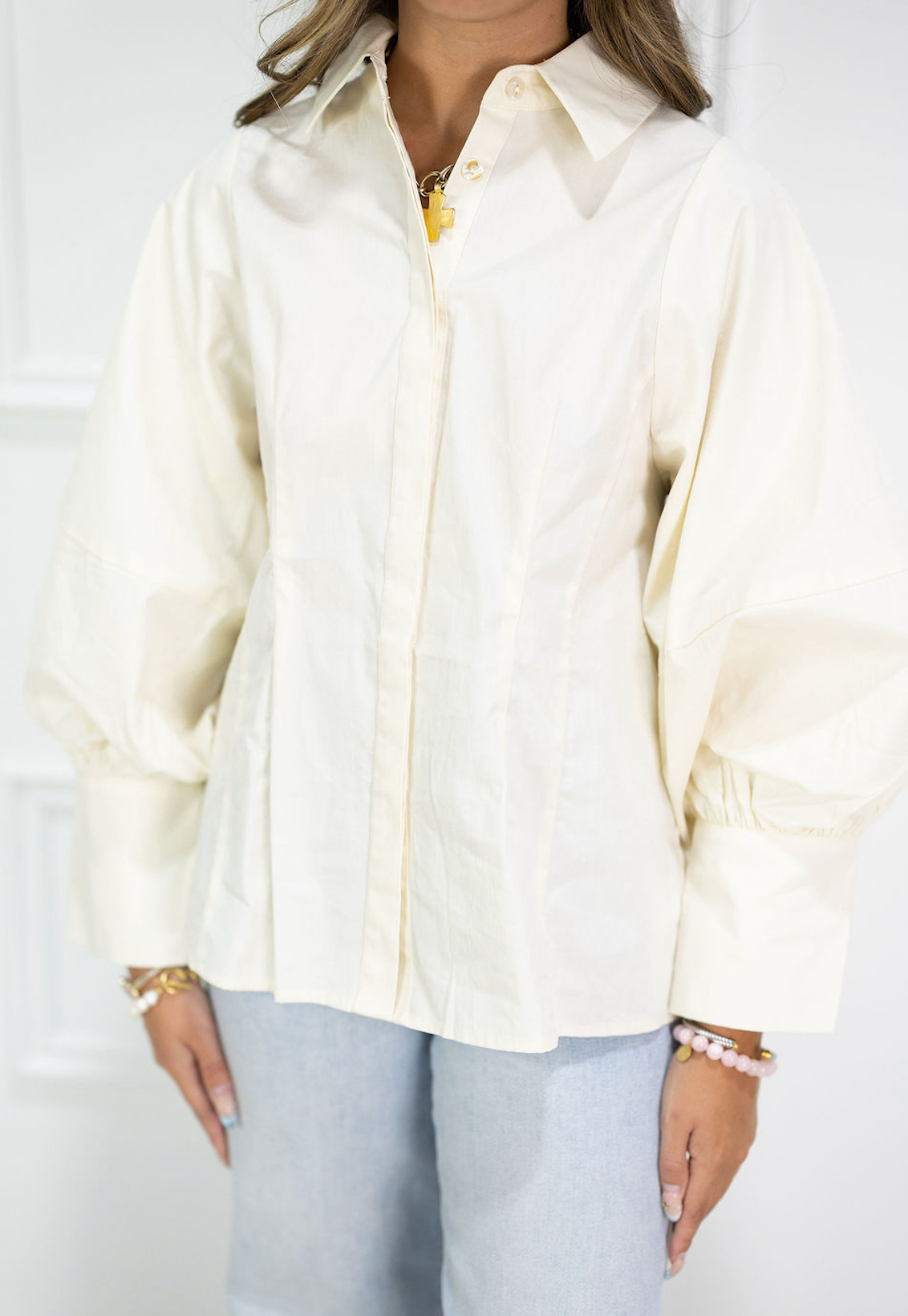 Aubri Statement Sleeve Blouse