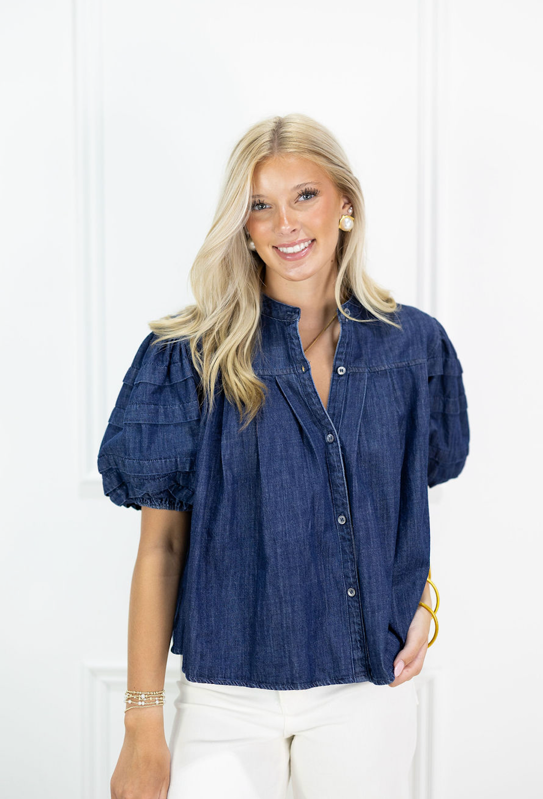 Blakley Denim Blouse