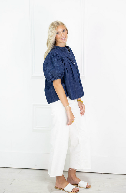 Blakley Denim Blouse