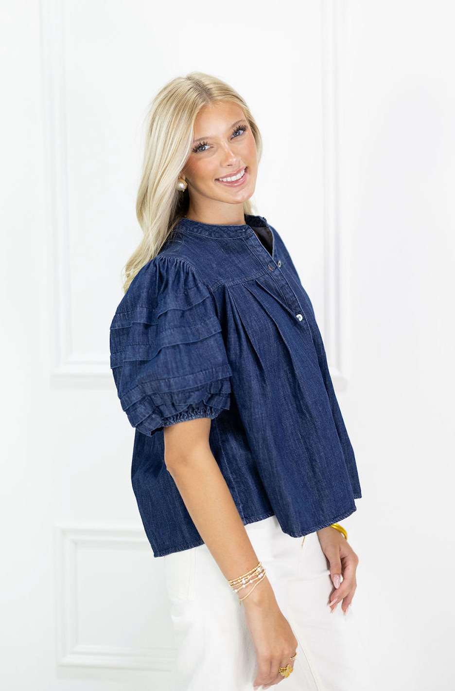 Blakley Denim Blouse