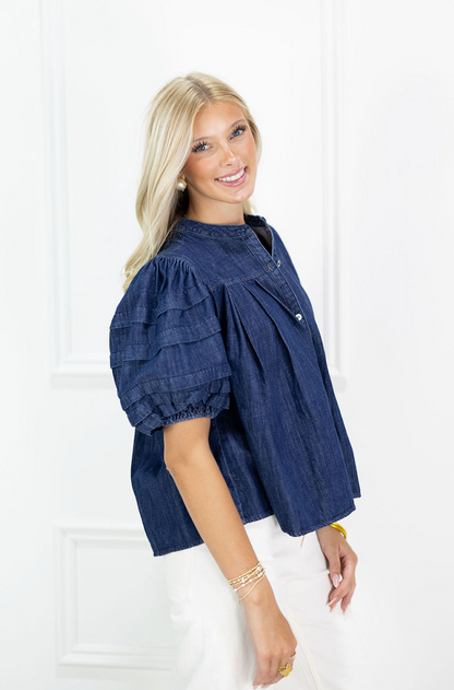 Blakley Denim Blouse
