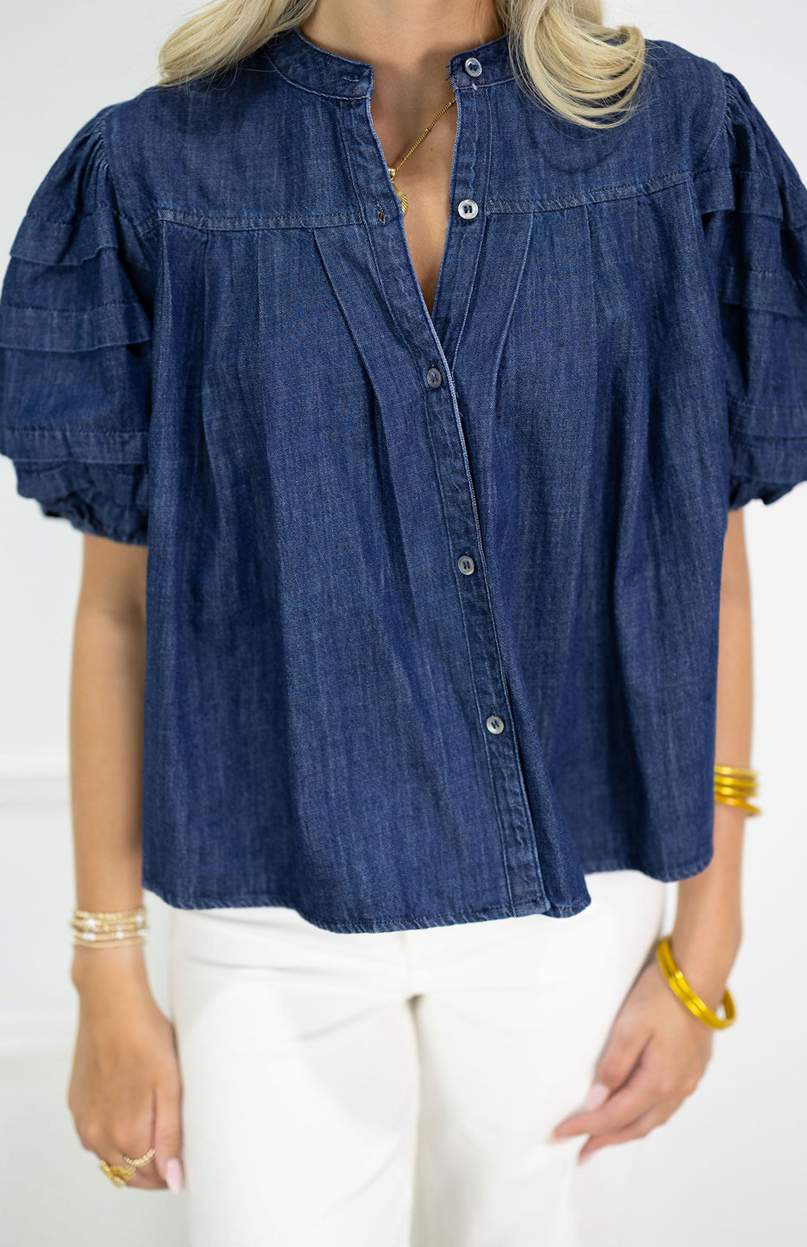 Blakley Denim Blouse