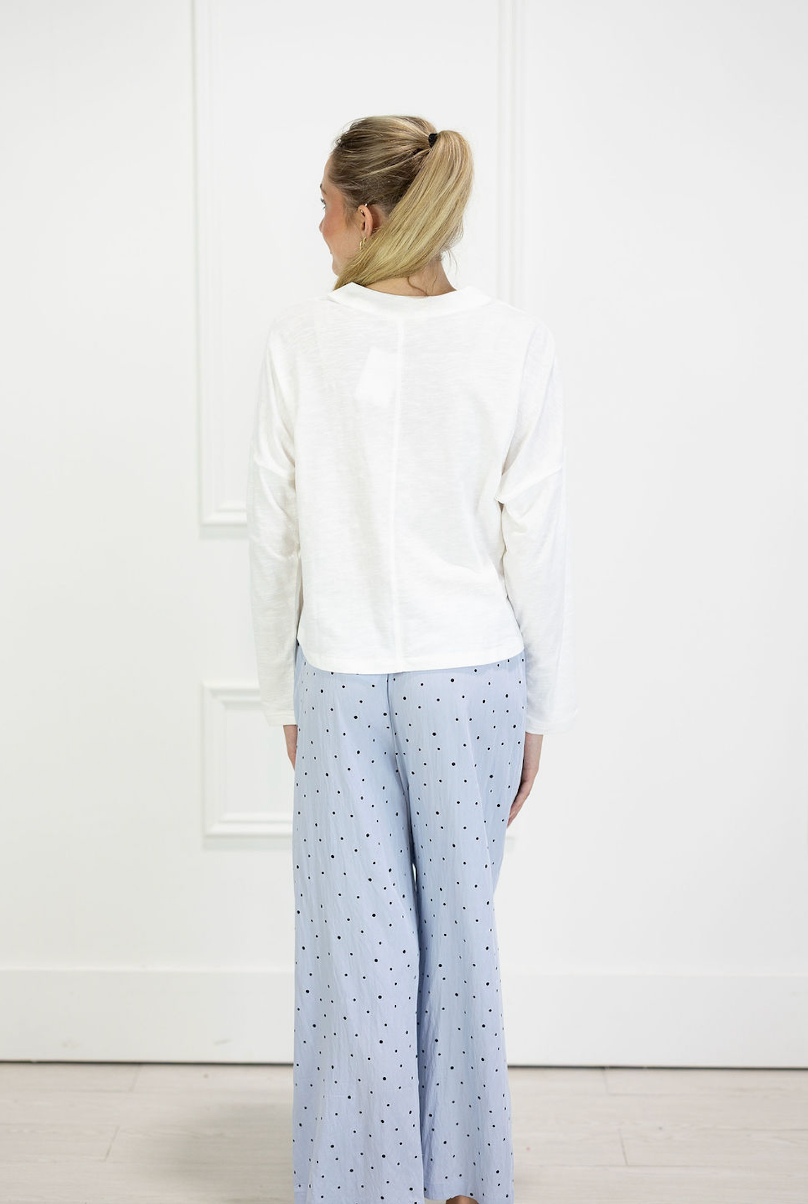 Light Blue Polka Dot Pants