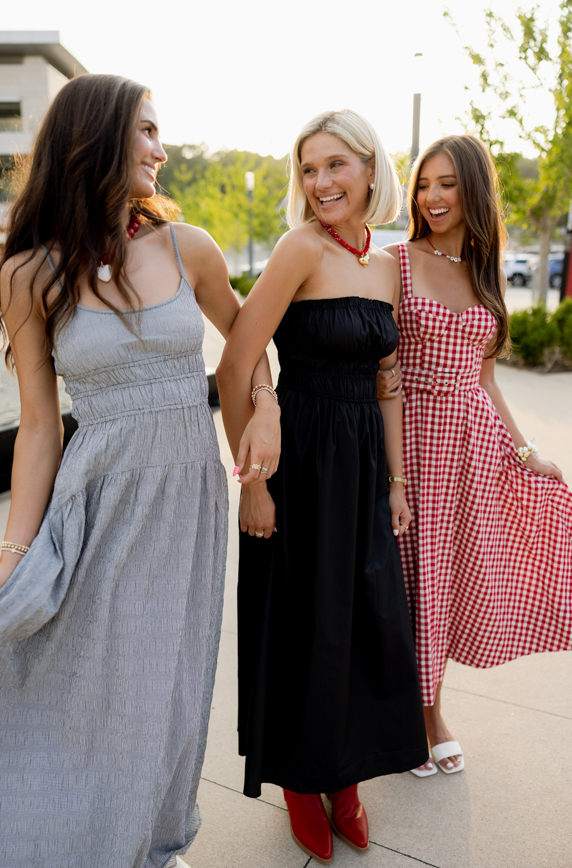 Black Poplin Strapless Maxi Dress
