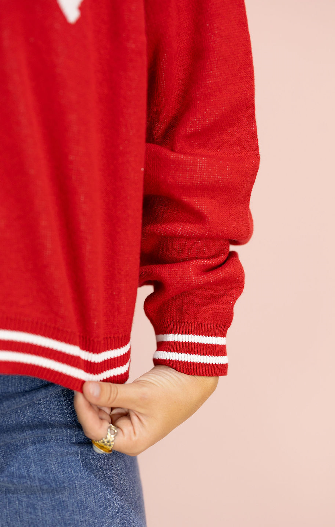 Gameday Athletic Stripe Sweater - Clothe Boutique