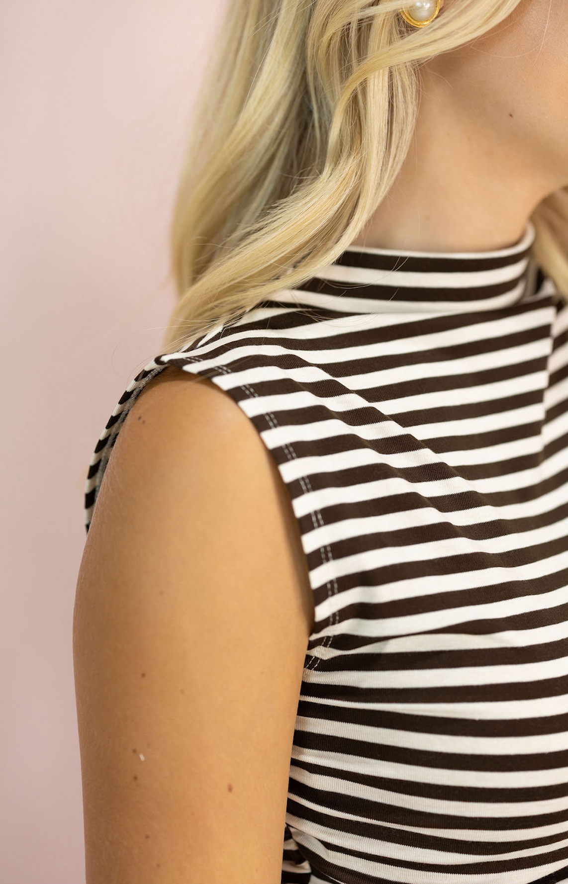 Lottie Brown Stripe Lounge Set of 2