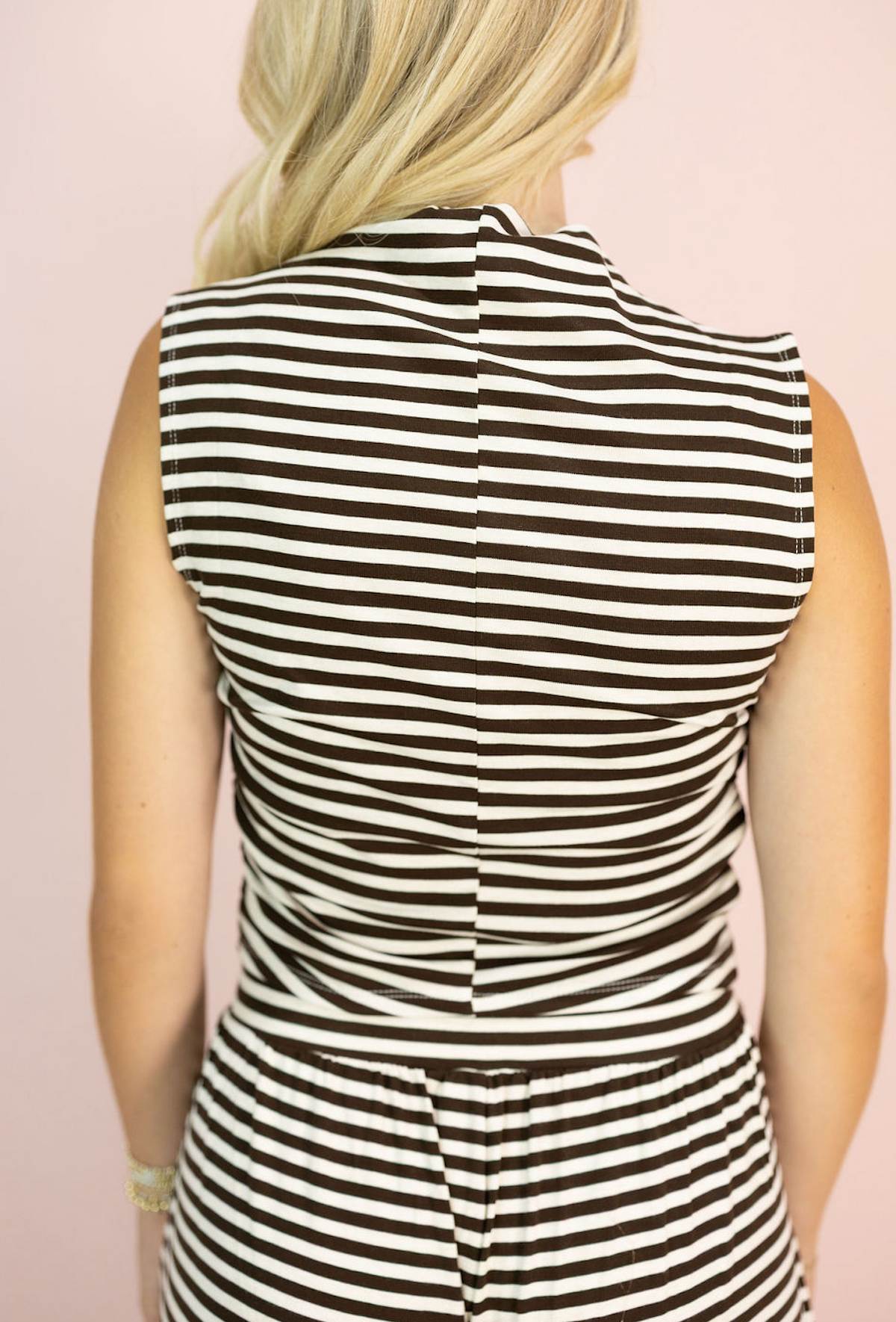 Lottie Brown Stripe Lounge Set of 2