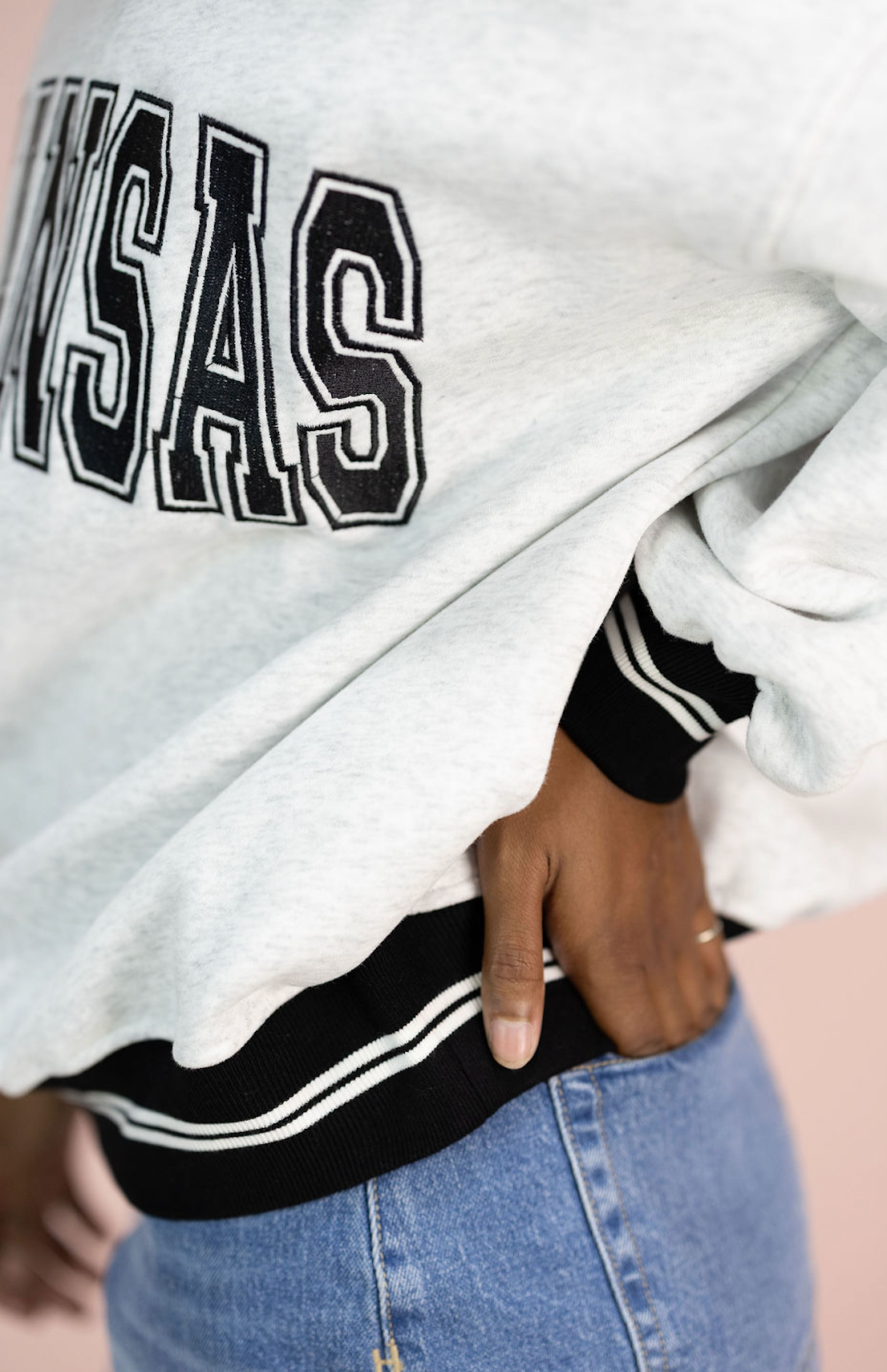 Arkansas Athletic Stripe Sweatshirt - Clothe Boutique