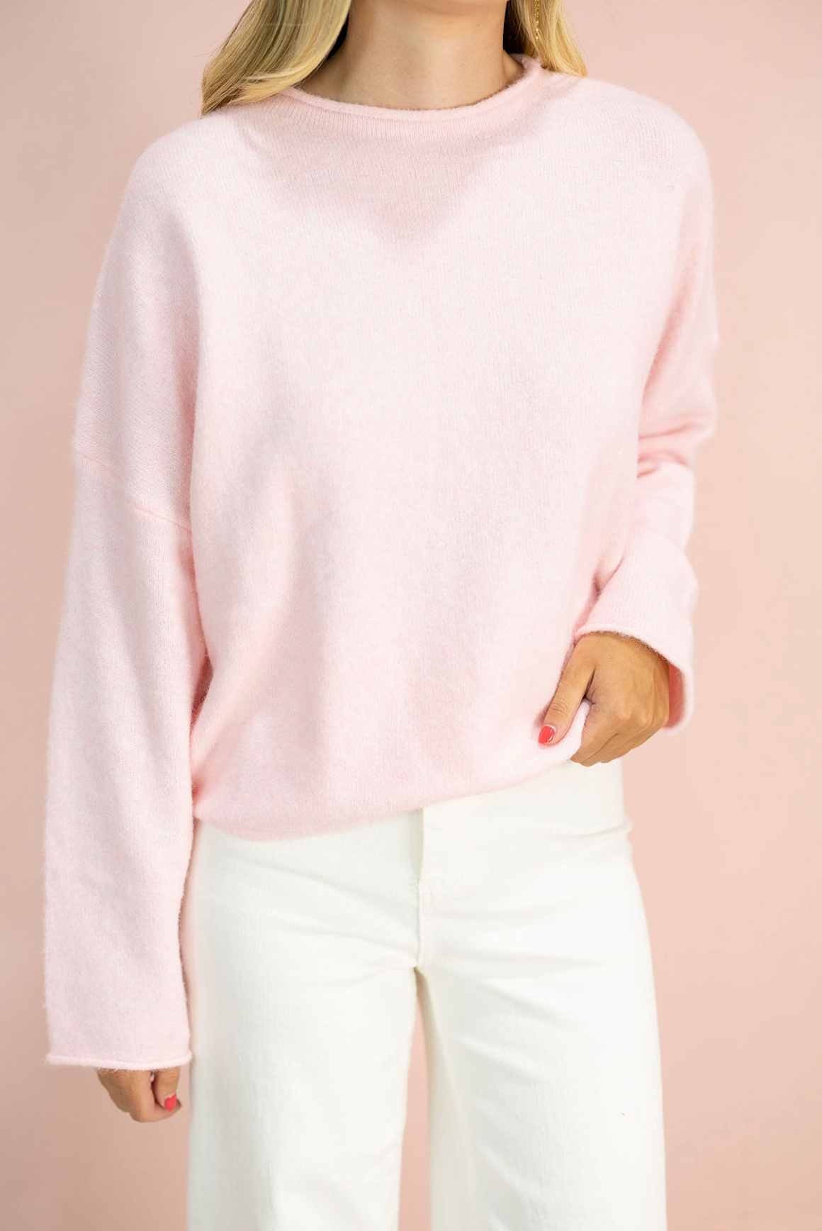 Piper Pullover Sweater Baby Pink