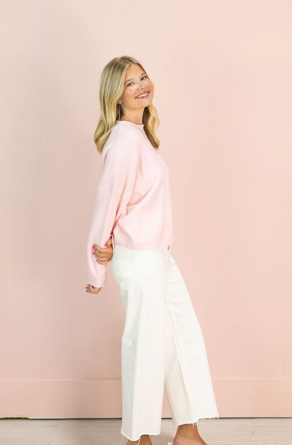 Piper Pullover Sweater Baby Pink