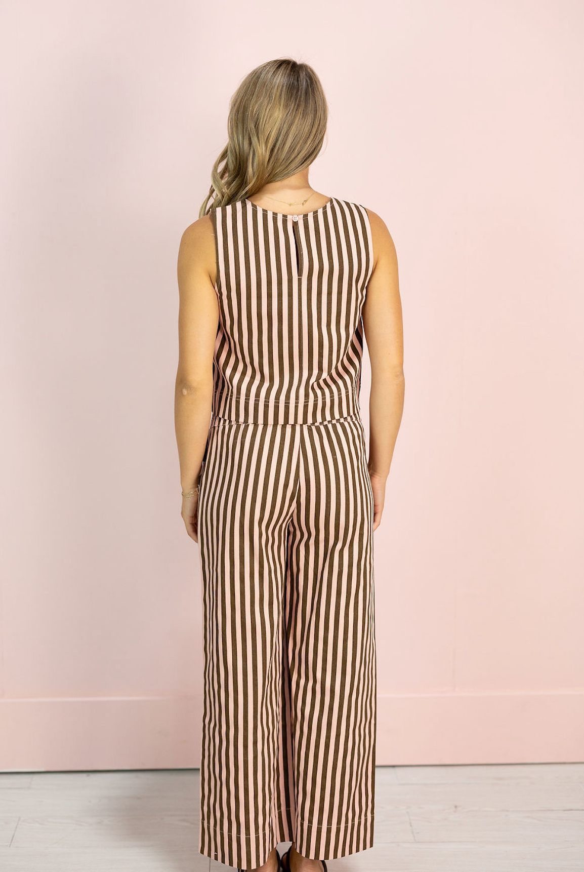 Dana Pink/Brown Stripe Pants