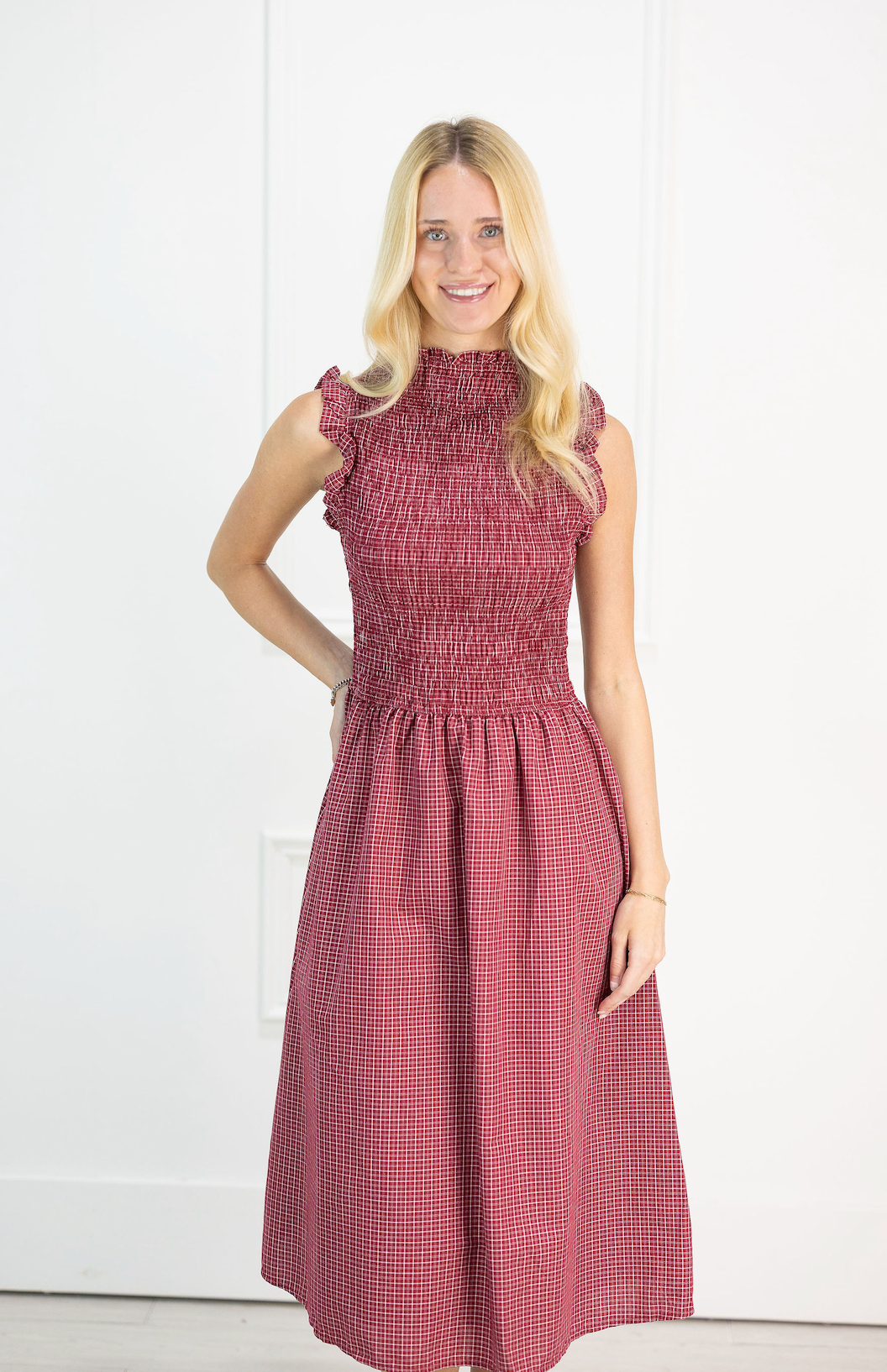 Camryn Smock Midi Dress