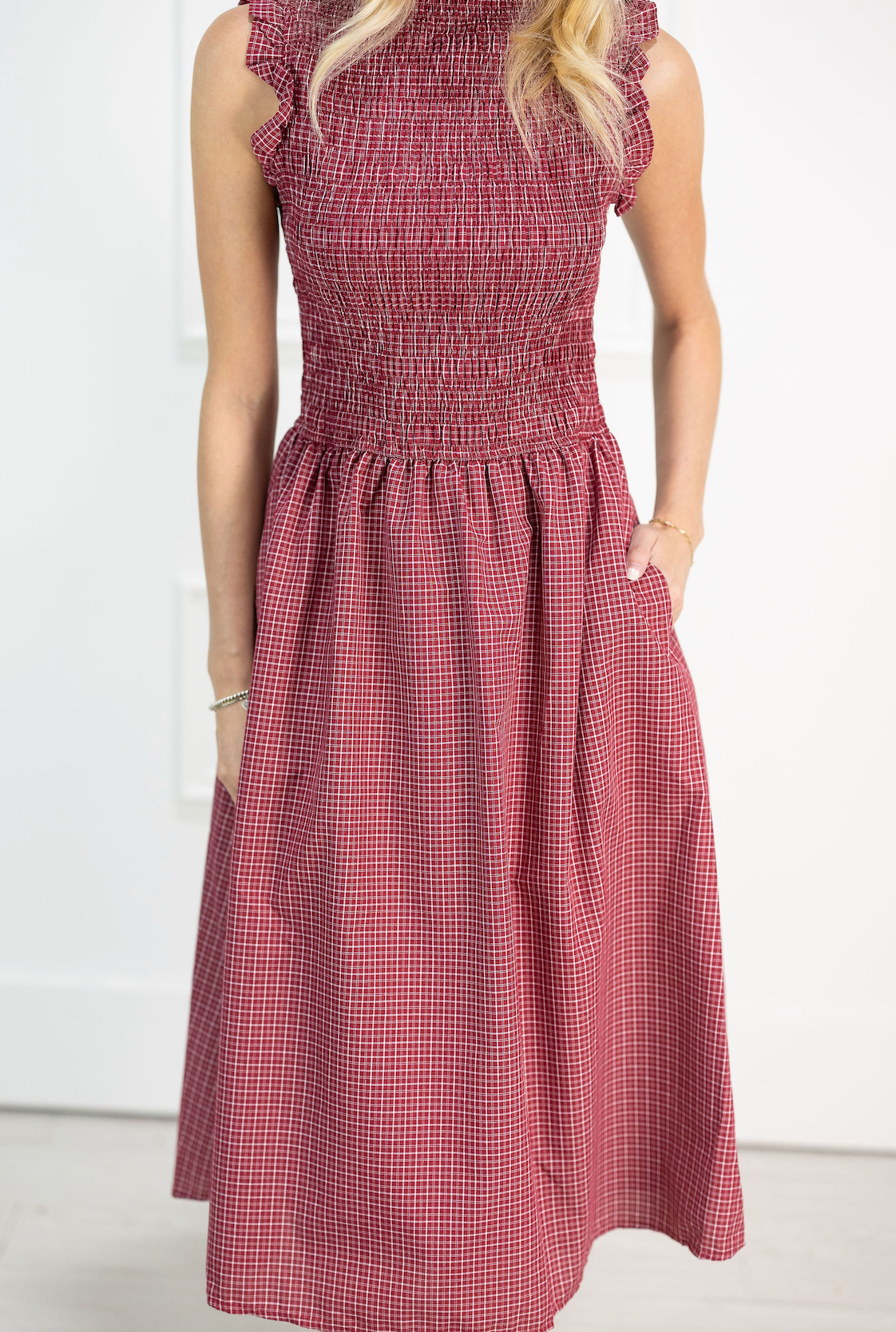Camryn Smock Midi Dress