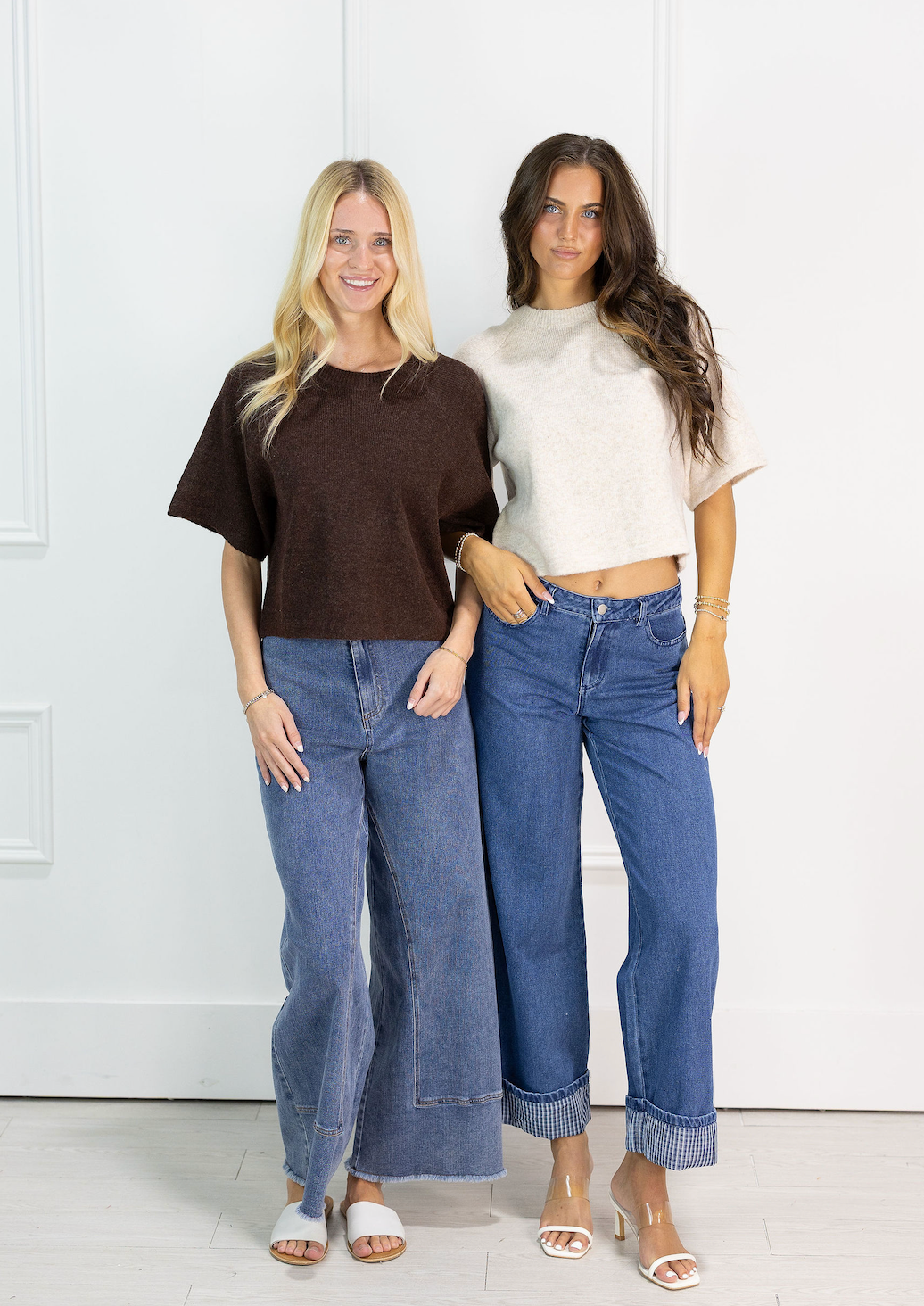 Danica Short Sleeve Sweater Brown