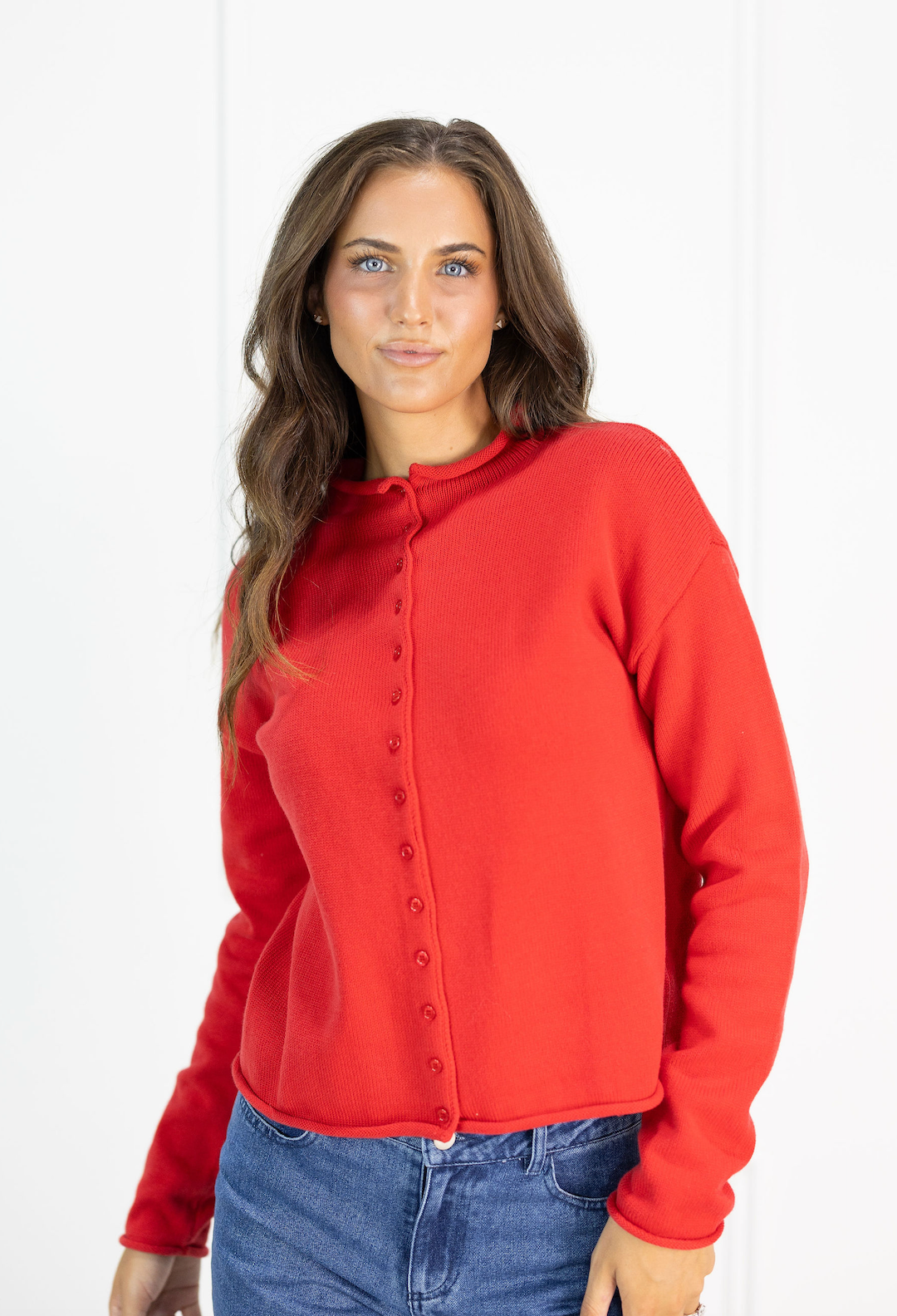 Marlo Red Cardigan