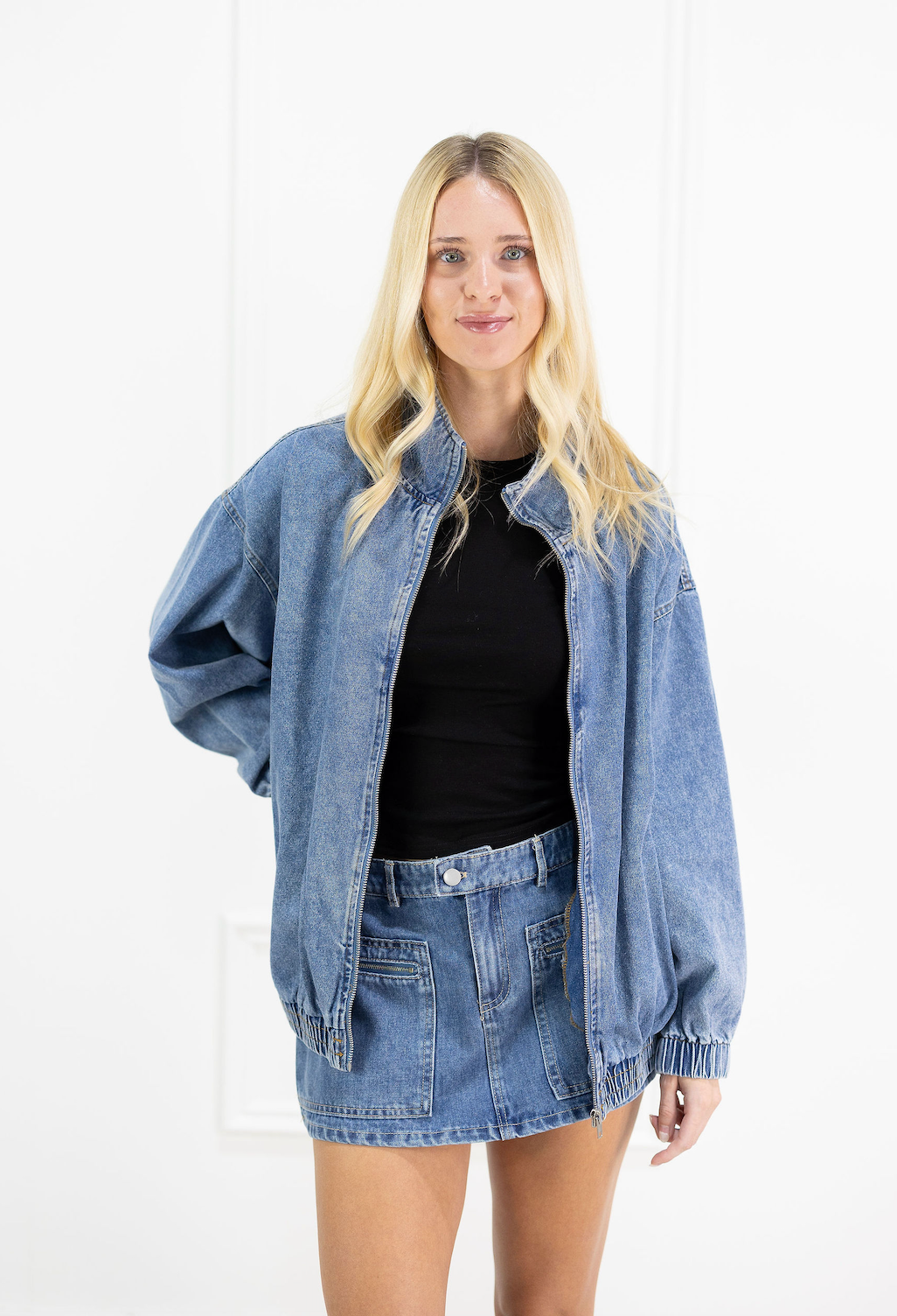 Low Waist Denim Skirt