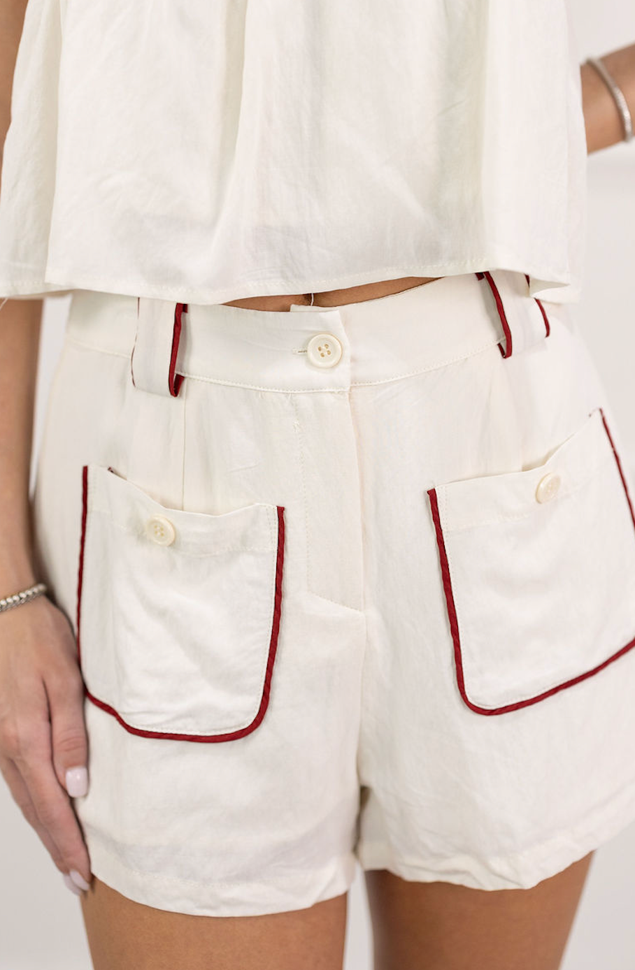 Addie Shoulder Tie & Shorts Set of 2