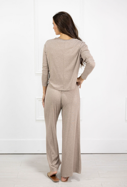 Kierra Mocha Loungewear Set of 2