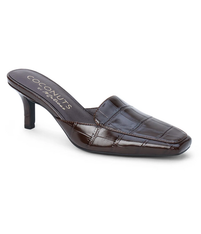 Matisse Davey Espresso Croc Heels