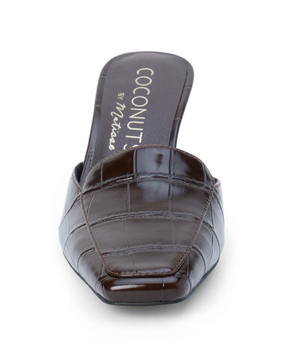 Matisse Davey Espresso Croc Heels