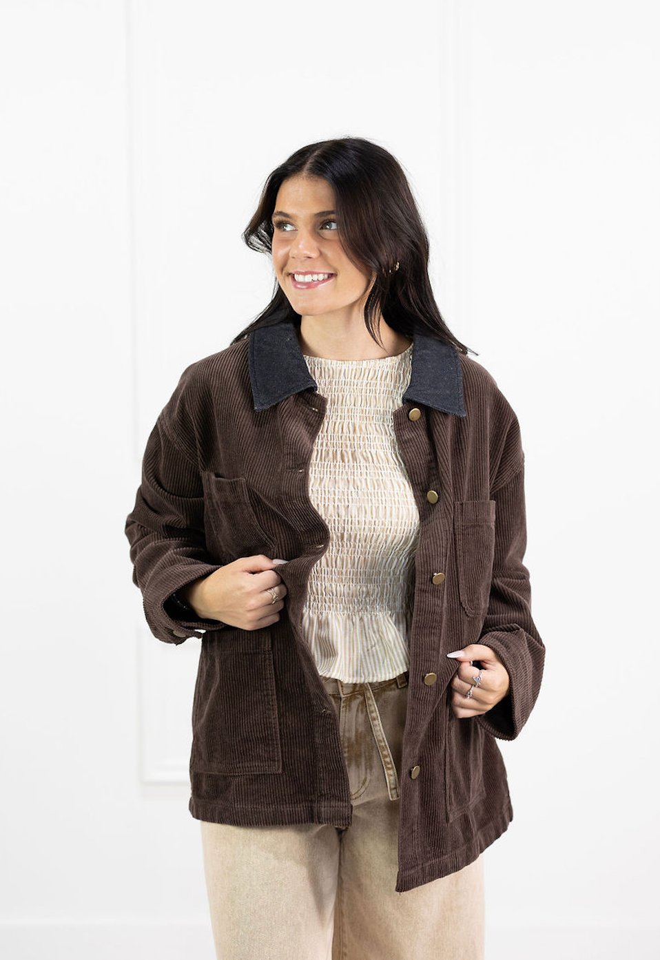Brown Corduroy Barn Jacket