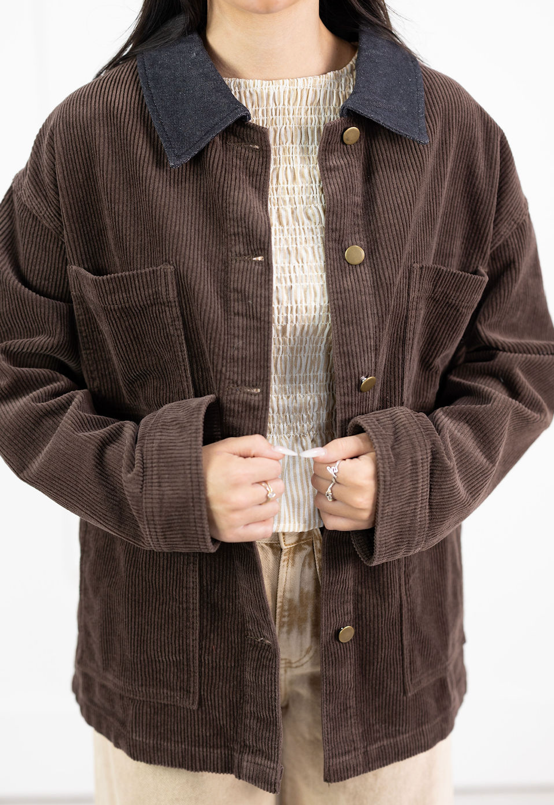 Brown Corduroy Barn Jacket