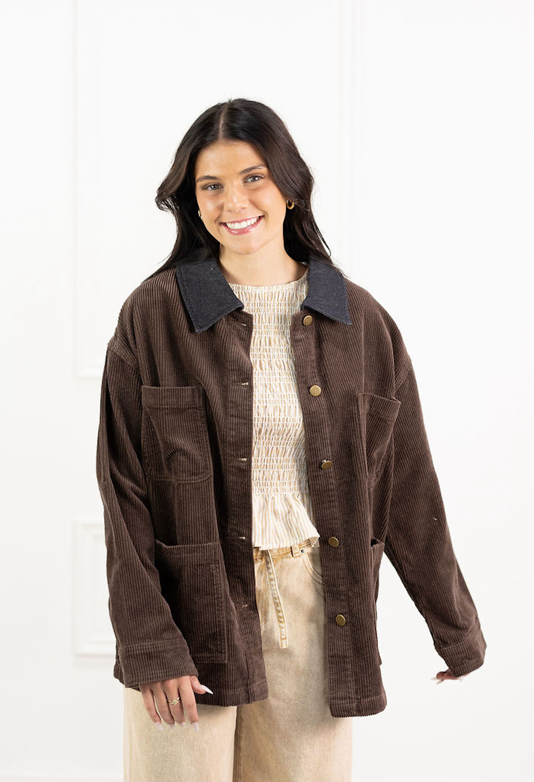 Brown Corduroy Barn Jacket