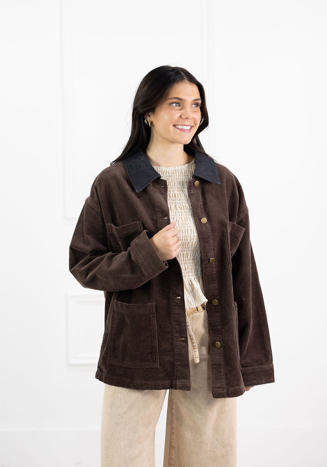 Brown Corduroy Barn Jacket