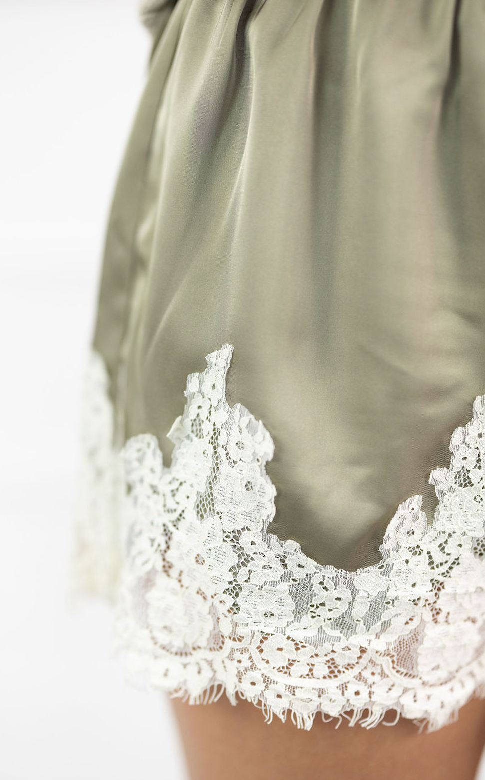 Sera Satin Lace Shorts