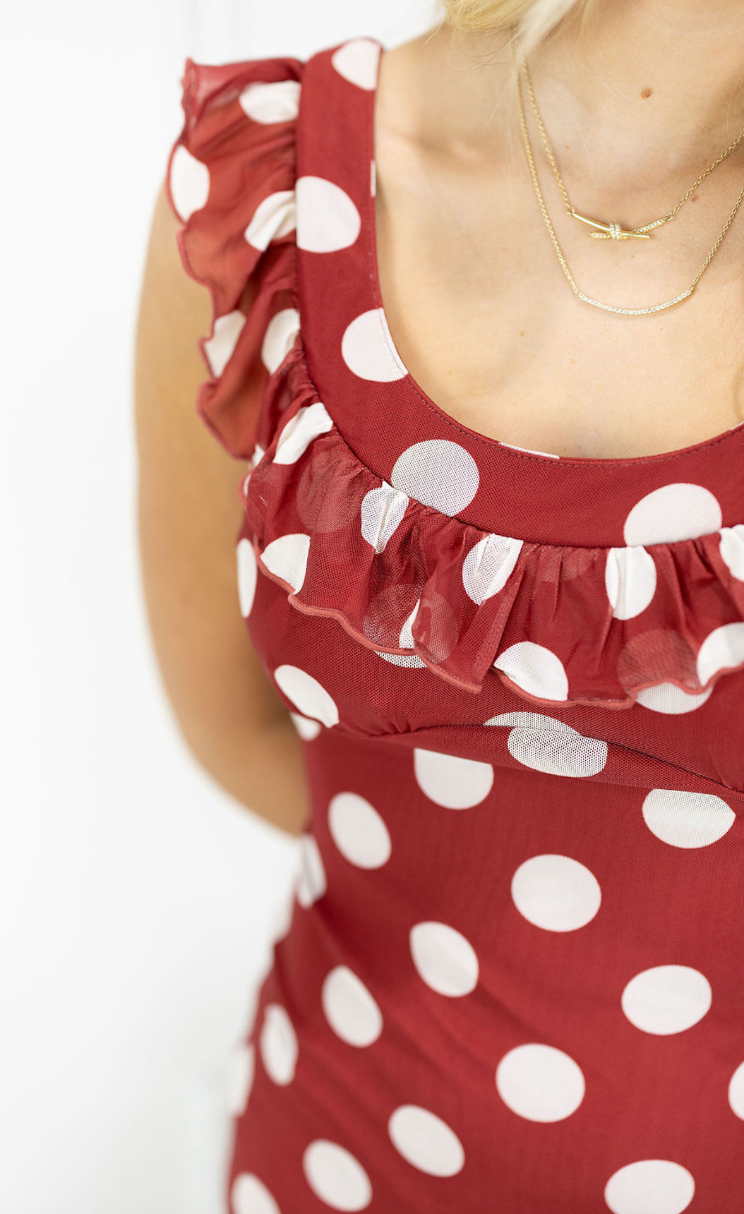 Kasey Polka Dot Midi Dress