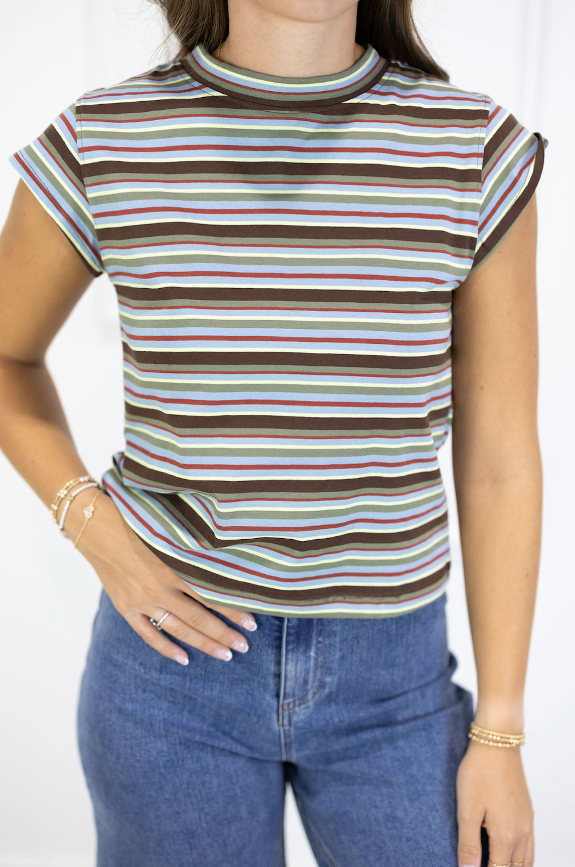 Daisy Striped Tee