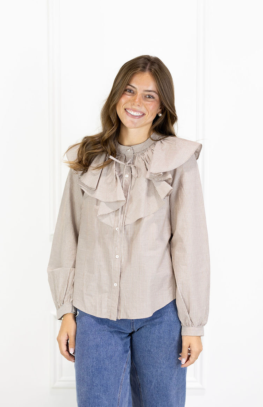 Emilia Ruffle Front Blouse