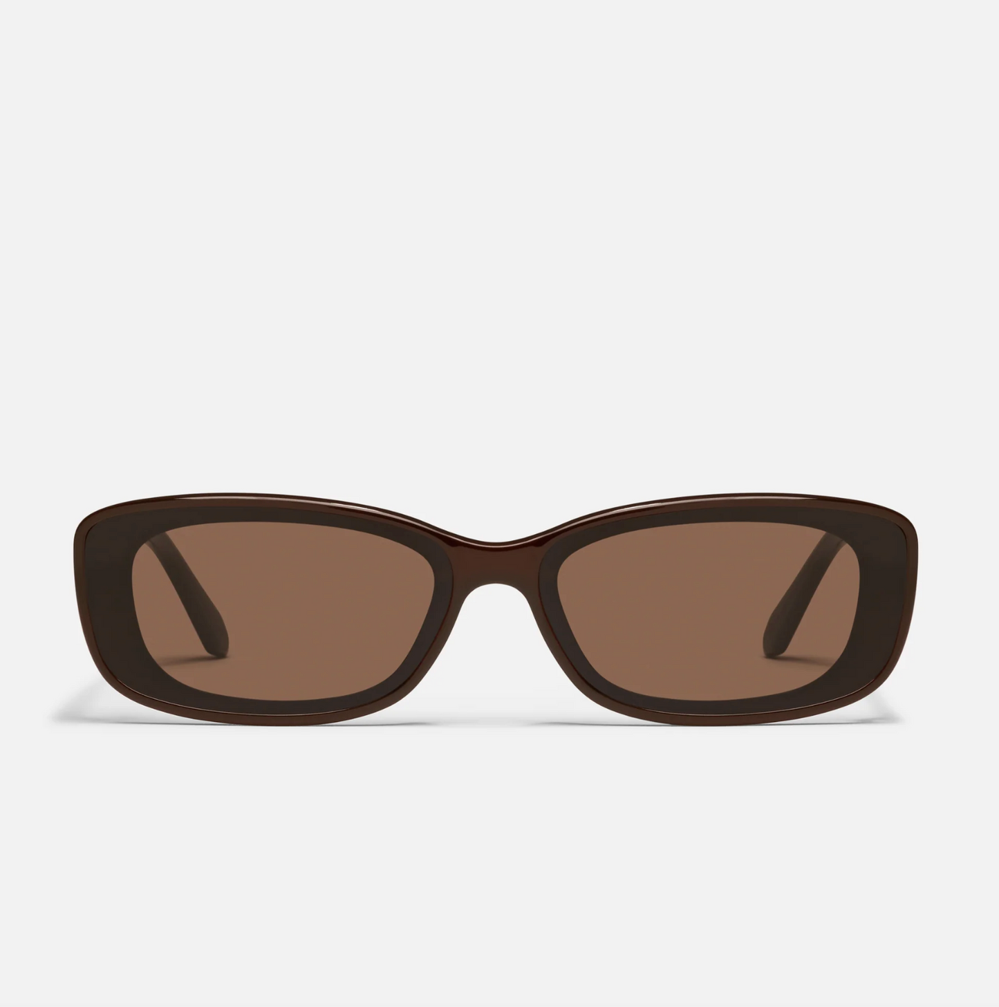 Vibe Check Quay Sunglasses - Chocolate/Brown