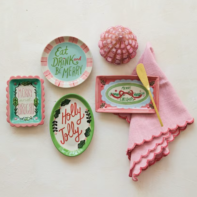 Holiday Saying Trinket Dish
