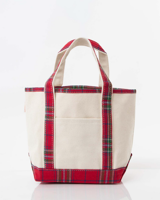 Plaid Handy Top Tote