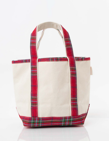 Plaid Handy Top Tote
