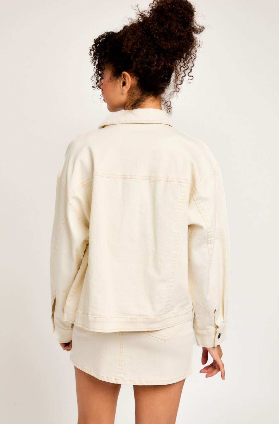 Jacque Ivory Denim Jacket