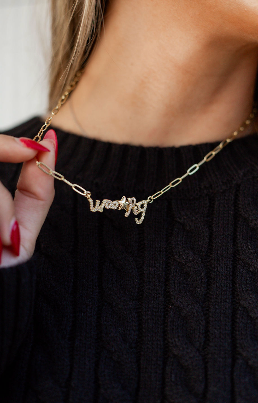 Woo Pig Star Necklace