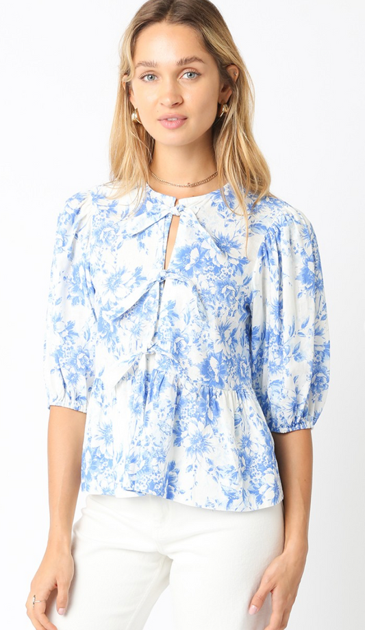 Alice Floral Ties Blouse