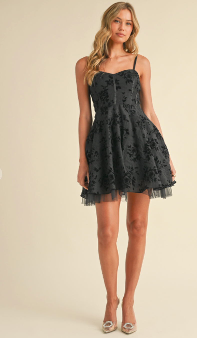 Jamie Black Organza Dress