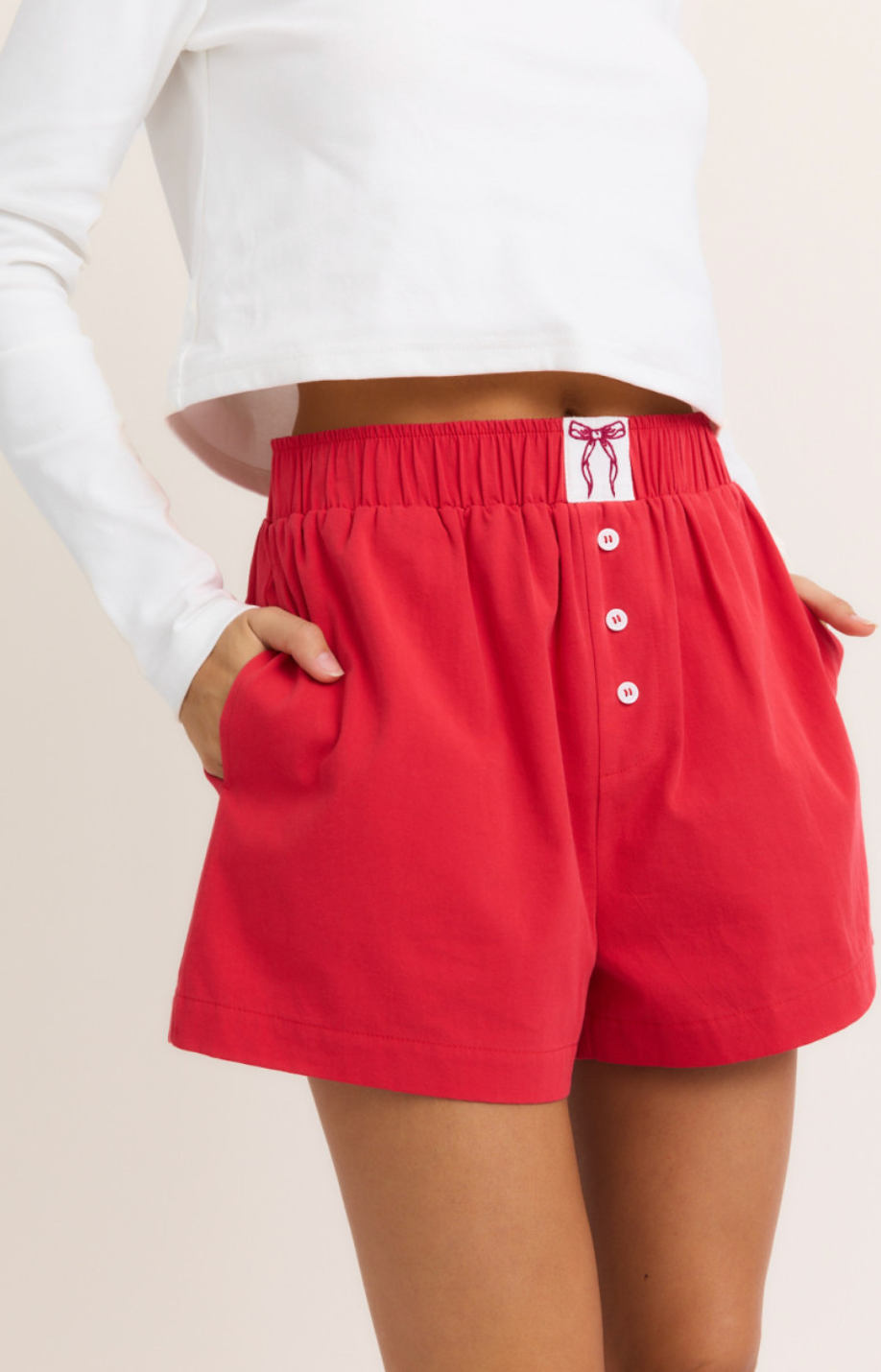 Red Bow Boxer Shorts