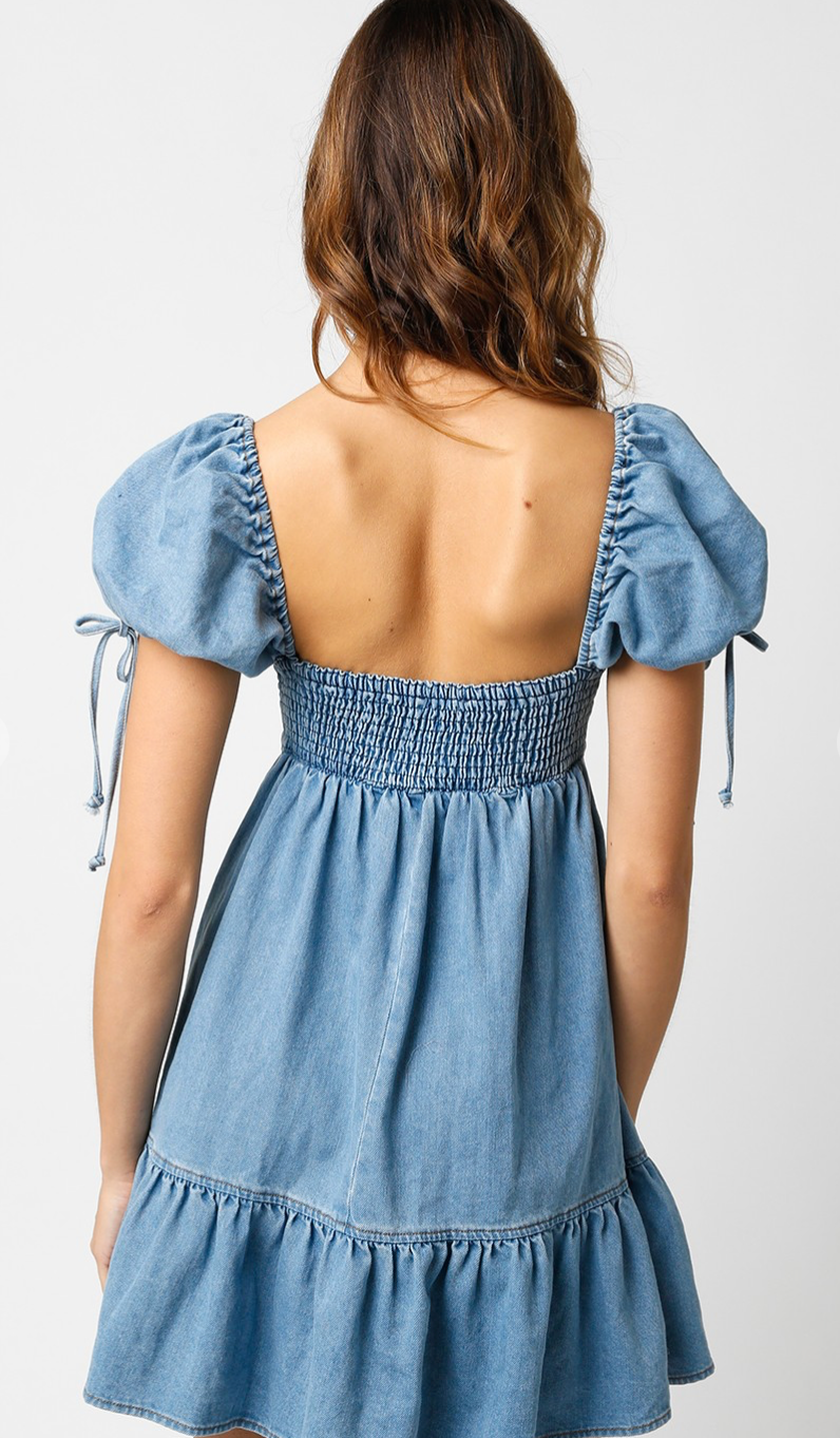 Light Denim Babydoll Dress